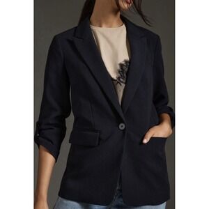 NWT Maeve by Anthropologie Roll-Sleeve Blazer Size 0